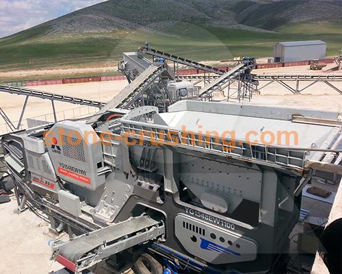 portable crushing plant project