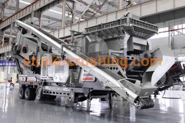 closed circuit type mobile crusher