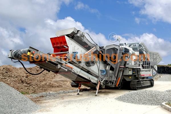 tracked jaw crushing plant