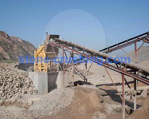 simplified process of screening and crushing