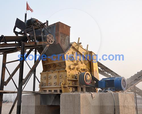 impactor crusher with input and output size