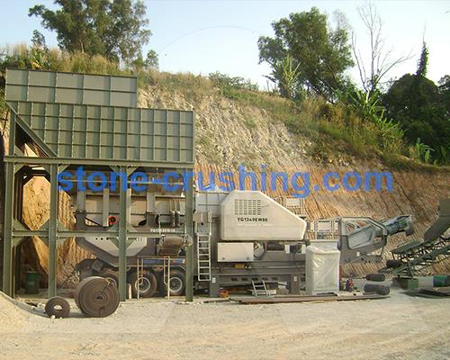 foundations for portable crusher