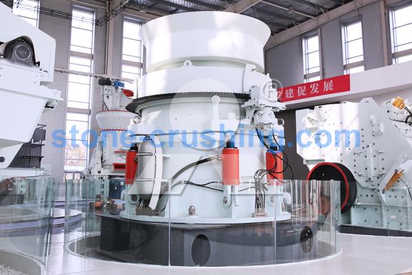 main shaft position system for crusher