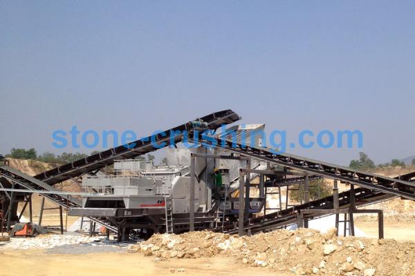 mobile granite stone crusher plant