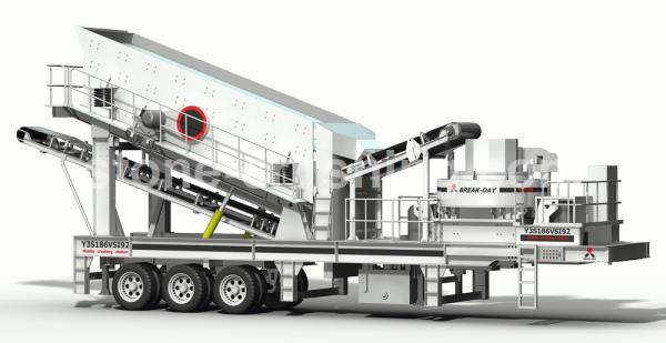 mobile portable stone crusher