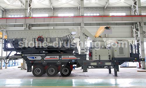 mobile crushing plant with cone crusher and screen
