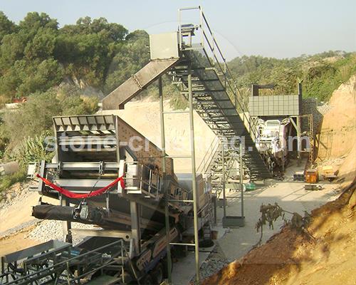 under process case stone crusher