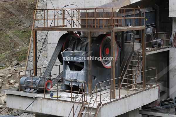 crushing plant for barite mining