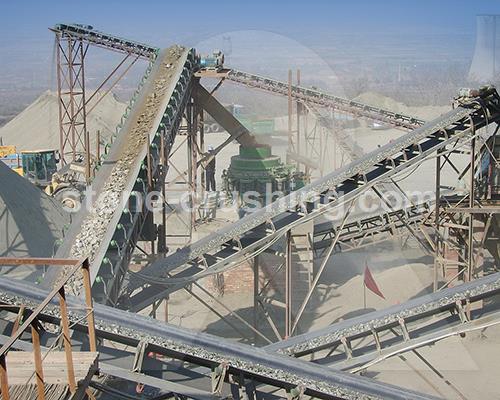 Cone crusher road construction