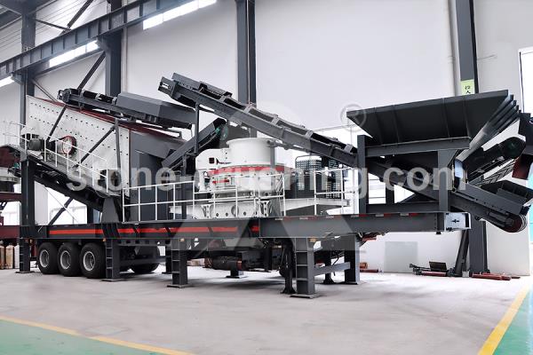 Gravel and sand mobile crusher for sale