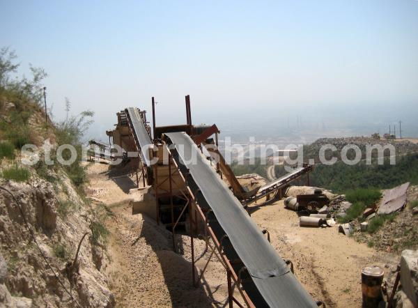 belt conveyor for stone crusher