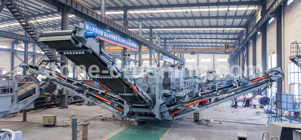 mobile crushing screening and belt conveying