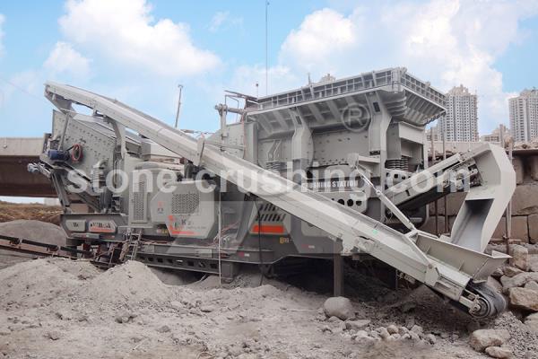concrete aggregate mobile crusher